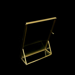 Top Quality Brass and Glass <b>Photo</b> <b>Frame</b> for Desktop Table Wholesale Modern Home Decor <b>Frame</b> Picture Gold Picture Holder - Product Image 4