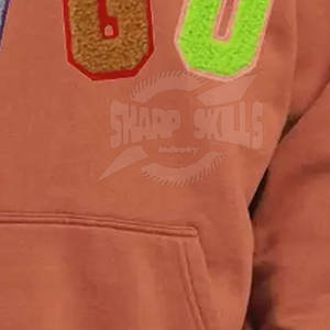 Secado rápido algodón poliéster hecho Chenille bordado sudaderas Pakistán fabricante Chenille bordado sudaderas con capucha - Product Image 6