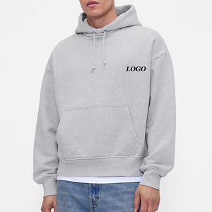 Sudadera con Capucha Informal de Fábrica de Ropa Urbana para Hombre, con Color Sólido y Bolsillos Tipo Canguro, Servicio OEM para Compradores al por Mayor 2026 - Product Image 1