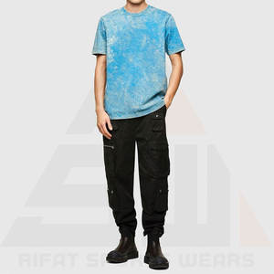 T-shirts pour hommes en coton 100% respirant de haute qualité, surdimensionnés, vintage, style streetwear, hip-hop, lavage à l'acide, logo personnalisé, vente en gros - Product Image 5