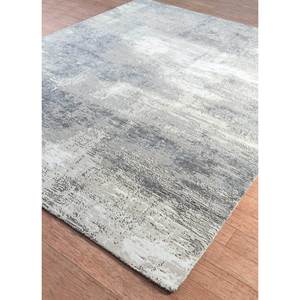 Uvenuti Abstract Pattern Wool & Bamboo Silk Rug Grey & <b>Black</b> Hand Knotted for Home Use-Model (1550(Cs-01)) - Product Image 2