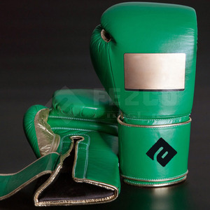 Gants de boxe en cuir de haute qualité avec fermeture auto-agrippante respirante, personnalisables pour l'entraînement et l'exercice, vente en gros - Product Image 2