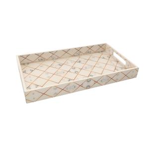 Plateau imprimé en bois pour utilisation de table à la maison d'hôtel taille personnalisée artisanat fait à la main plateau imprimé de service de nourriture produit le plus vendu - Product Image 4