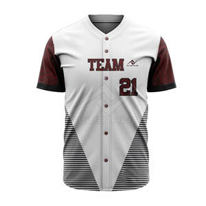 Uniformes de baseball imprimés avec logo personnalisé pour adultes fabriqués en usine avec un design unique et un style respirant disponible en taille adulte - Product Image 3