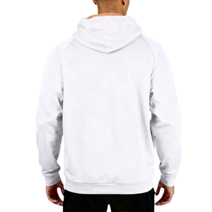 Sweat-shirt à capuche en molleton mélangé de coton à manches longues pour homme, léger, tendance, coupe classique, à manches longues pour homme - Product Image 2