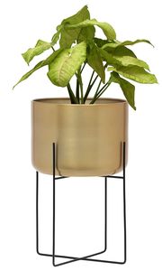 Macetas de flores de lujo para el hogar con soporte Decoración de jardín personalizada Maceta de metal al por mayor Fabricante y exportador - Product Image 6