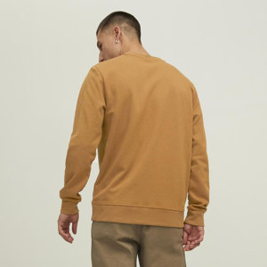 Pull à col rond pour homme en polyester/coton mélangé, écologique, teinture unie, haute qualité, faible MOQ, manches longues, épaules tombantes, pour l'hiver - Product Image 6