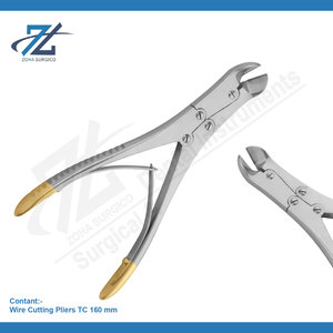 Alicates de Corte de Alambre TC 160mm de Acero Inoxidable, Manuales, de Alta Calidad, Profesionales para Uso Dental, Agarre Ergonómico, Fabricante Pakistán - Product Image 2