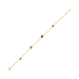 สร้อยข้อมือแฟชั่นใหม่สุดอินเทรนด์กำไล925เงินสเตอร์ลิงประดับหินอัญมณี - Product Image 5