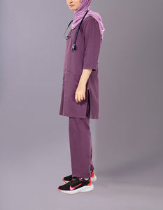 Uniforme Médico de Verano para Mujer, Conjunto de Pantalones Deportivos y Blusa, Transpirable, Elástico, Uniforme de Enfermería, Uniforme Quirúrgico de Hospital, Spandex - Product Image 4