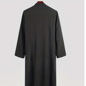 Hot Selling Long Sleeve <b>Islamic</b> Clothing Men Plus Size Saudi Arabian Daffah Dubai Thobe Zipper Autumn Breathable Washed High - Product Image 5