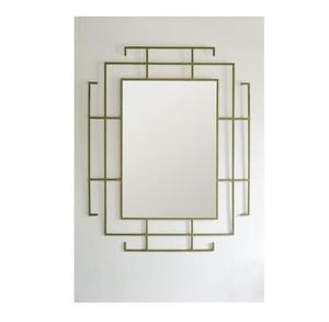 Nouveau miroir mural en métal plaqué or dernier miroir mural pour la décoration de la maison nouveau miroir mural en métal au prix de gros - Product Image 6