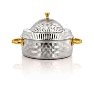 Marmite isolée à double paroi de la meilleure qualité Casserole en acier inoxydable de style luxueux servant une marmite - Product Image 3