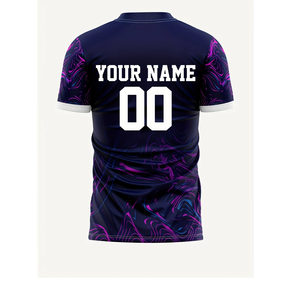 Camiseta de Fútbol para Hombre, Cómoda y Transpirable, con Nombre y Número Personalizados, Corte Automatizado Multi-Fútbol Americano - Product Image 5