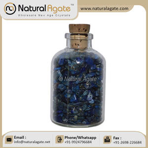 Peridoto de meditación, botella pequeña con Chips curativos de piedras preciosas, en venta - Product Image 3