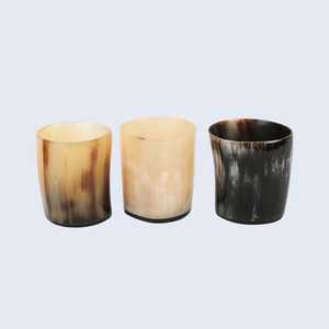 Chope en corne de buffle polie de qualité supérieure pour la bière et l'ale, artisanale, traditionnelle, pour les événements historiques et médiévaux - Product Image 5