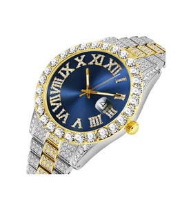 นาฬิกาข้อมือควอตซ์หรูหราสไตล์โบราณประดับเพชรโมอิสซาไนต์ ตัวเรือนหนา 5 มม. สำหรับงานแฟชั่น ปาร์ตี้ และธุรกิจ - Product Image 2