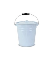 Seau à serpillière galvanisé au design unique, moderne et écologique, capacité 10-15L, chariot de nettoyage rustique pour usage extérieur