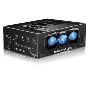 GM01 Projecteurs <span class=keywords><strong>de</strong></span> moto à lentille à trois yeux Mini phares <span class=keywords><strong>de</strong></span> conduite Lampe antibrouillard <span class=keywords><strong>de</strong></span> travail <span class=keywords><strong>Ampoule</strong></span> DRL pour voiture camion SUV ATY - Product Image 1