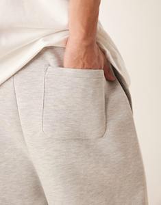 กางเกงลำลองขาบานสำหรับผู้ชาย, กางเกงลำลองขาบานเอวซักกลางกางเกงแนวสตรีททรงหลวมสีทึบทรงหลวมมาใหม่2025 - Product Image 5