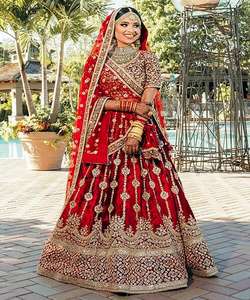 À la mode rayonne Banarasi broderie travail lehenga choli avec dupatta fête porter prix de gros vêtement ethnique - Product Image 1