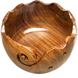 ชามเส้นด้ายที่ทำจากไม้ลูกสนมะม่วงต้นอะคาเซียไม้บีชผลิตภัณฑ์มาตรฐานการออกแบบที่เป็นเอกลักษณ์ของตกแต่งบ้านสินค้างานฝีมือด้วยมือ - Product Image 1