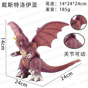 Modèle de figurine Kaiju fantastique, grande lézarde détructrice de ville, en PVC haute fidélité, cadeau d'anniversaire cool pour les amateurs de films de monstres, décoration intérieure - Product Image 2