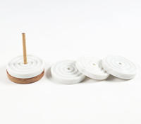 Ensemble de sous-verres carrés côtelés en marbre blanc classique moderne de 5 mm avec support, design cercles concentriques, articles de bar de luxe pour table à manger