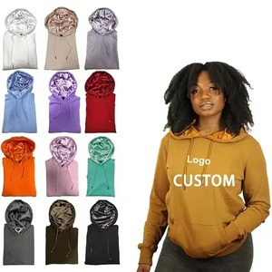 Fabricant Zip complet Distressed Unisex Cotton Tech Fleece Heavyweight Hoddie Custom Puff Printing Logo Satin Lined Hoodie - Product Image 2