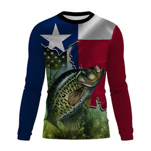 Custom Upf50 + Protección solar Absorbe la humedad Poliéster Spandex Ropa de pesca Hombres Sublimación de manga larga Uv Pesca Camisas - Product Image 6