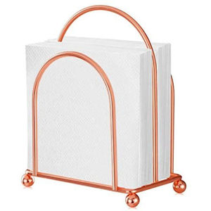 Modern Table Top Tissue <b>Dispenser</b> Premium Quality Metal Wire <b>Napkin</b> Holder With Wooden Base <b>Napkin</b> Stand In Affordable Price - Product Image 5
