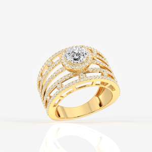 Anillo de Plata de Ley con Diamante Moissanite Corte Portugués - Product Image 3