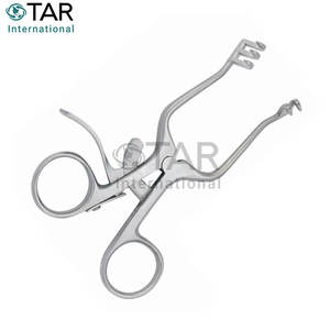 Retractores Weitlaner de alto grado Beckman Instrumentos médicos veterinarios quirúrgicos Retractor de acero inoxidable con retención automática - Product Image 2