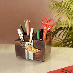 Portacucharas de Madera de Lujo con Diseño Impreso para una Cocina de Primera Calidad, Portacucharas Artístico de Madera con Detalles Hechos a Mano - Product Image 5