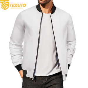 Blouson aviateur zippé léger et extensible de coupe décontractée pour homme - Product Image 5