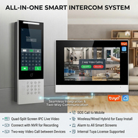 Système d'interphone vidéo IP Hiwink Tuya Smart Life avec écran tactile de 10,1 pouces, étanche IP65, reconnaissance faciale, téléphone de porte pour immeuble
