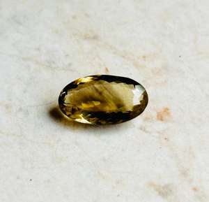 Quartz citron bio, pierre précieuse naturelle facettée en vrac, 14,55 carats, taille ovale, effet de changement de couleur, pour la fabrication de bagues, TASBIYA GEMS prêt à l'emploi - Product Image 6