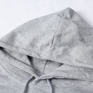 Sudadera con capucha de nuevo diseño fino de primavera y otoño para hombre, sublimación, personalización de Color sólido, sudaderas con capucha con estampado de pantalla para hombre - Product Image 3