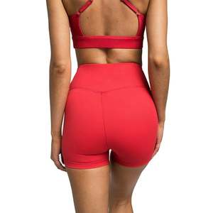 Ensembles d'entraînement vintage solides délavés pour femmes Tenues de yoga Soutien-gorge de sport Taille haute Leggings Respirant Séchage rapide Vêtements de gymnastique 2 pièces - Product Image 2