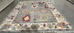 Tapis en laine noué à la main | Tapis moderne écologique à poils moyens Caractéristiques lavables antidérapantes pour l'entrée, le salon et la chambre à coucher - Product Image 2
