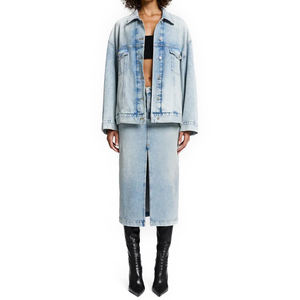 Tops en jean décontractés pour femmes de haute qualité populaires MANKIND Oli Veste de camionneur surdimensionnée Respirant Polyester/Coton Coupe décontractée - Product Image 5