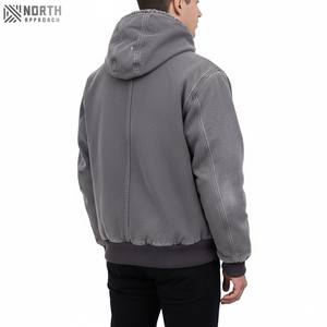 Top Premium Nueva llegada Denim Vintage Stone Washed Full Zip Hoodie Bordado desgastado Cremallera Sudadera con capucha Último estilo de chándal - Product Image 2