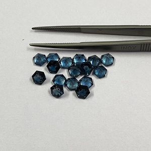 7mm Natural London <b>Blue</b> <b>Topaz</b> Faceted Hexagon Cut Loose Gemstone At Factory Price <b>Topaz</b> Manufacturer Fast Shipping From India - Product Image 3