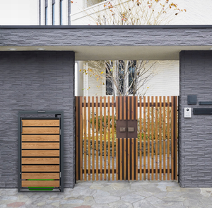 Chịu thời tiết Wheelie bin Hideaway vườn ngoài trời kim loại lưu trữ container công cộng Thùng rác có thể bao gồm - Product Image 5