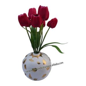 Nouveauté Vase floral en aluminium de qualité supérieure Vase décoratif élégant en métal pour fête, salon, mariage et hôtel - Product Image 1