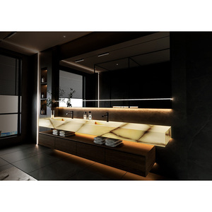 Custom Kitchen and Bathroom Vanity Tops Calacatta Quartz Natural Stone Countertops Carrara Calacata Hotel Project Prefab Cut - Product Image 1