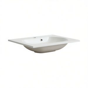 Meuble de salle de bain design italien, lavabo en marbre reconstitué 60 cm Koricini - Product Image 3
