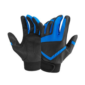 Guantes de Béisbol Blancos y Azules con Logotipo Personalizado, Guantes de Cuero Profesionales para Adultos de Béisbol y Sóftbol, Gran Venta - Product Image 3
