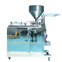 Machine d'emballage automatique commerciale pour petites sachets de sauce, scellage 3 côtés, pour pâte de chili, miel et liquides