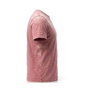 T-shirt délavé style urbain moderne 100% Coton Premium Écologique Respirant Léger Couleurs personnalisables Coupe décontractée - Product Image 5